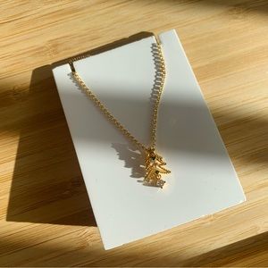 Handmade brand new Christmas tree necklace